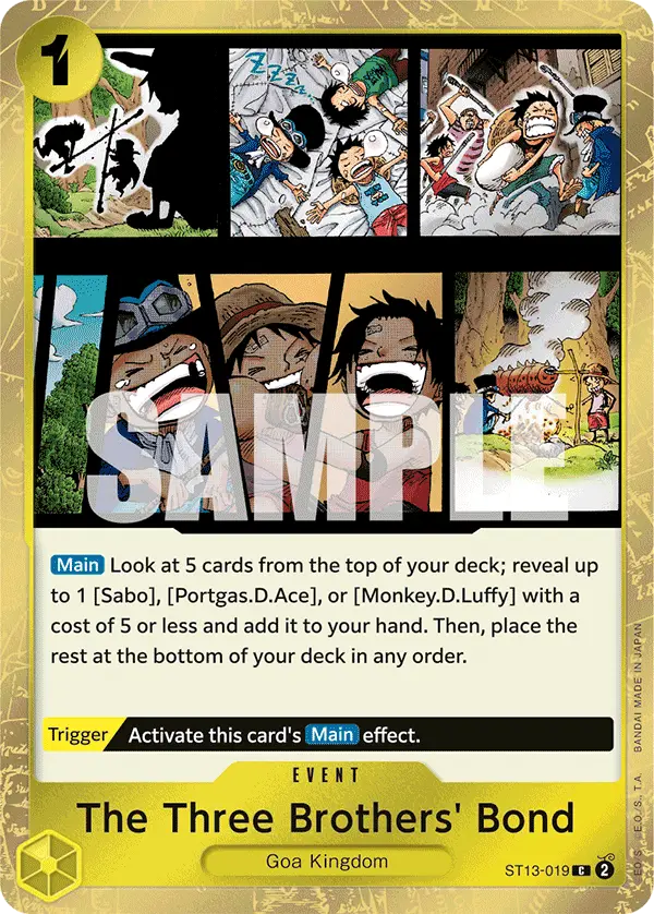 The Three Brothers' Bond, Ultra Deck The Three Brothers ST13-019
