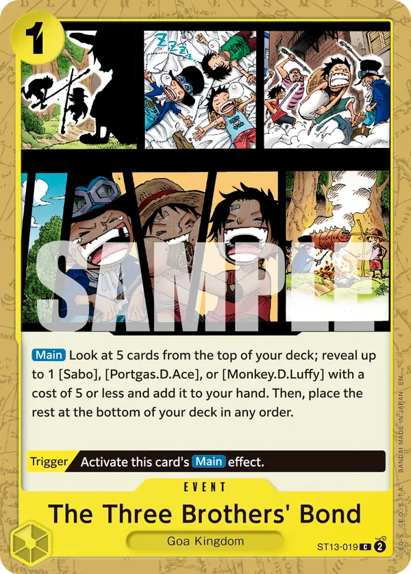 The Three Brothers' Bond (Reprint), Premium Booster -The Best- Vol. 2 ST13-019