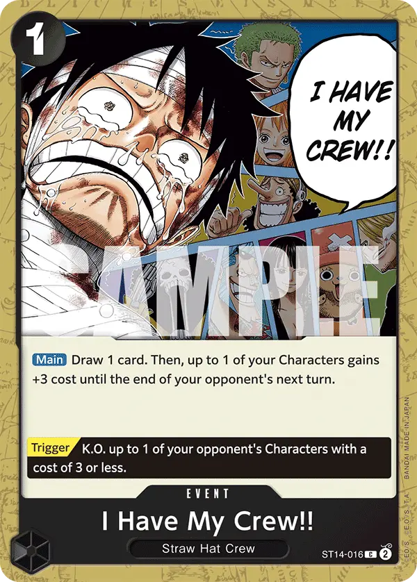 I Have My Crew!!, Starter Deck 14 3D2Y ST14-016