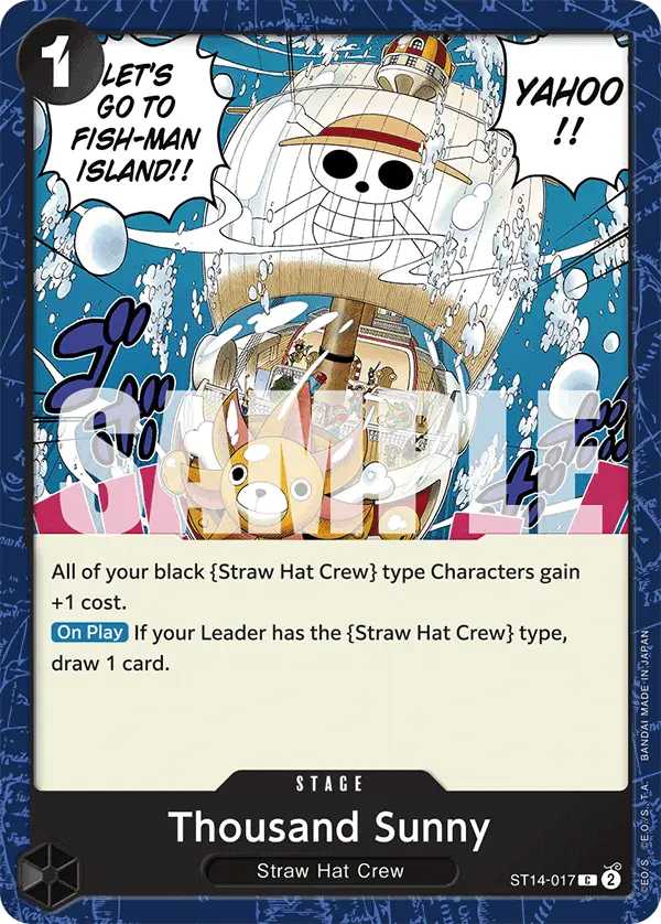 Thousand Sunny, Starter Deck 14 3D2Y ST14-017