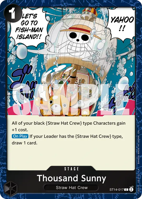 Thousand Sunny (Pirate Foil), Premium Booster -The Best- Vol. 2 ST14-017