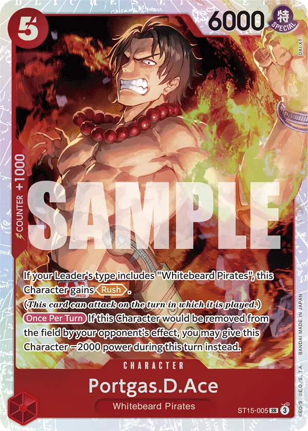 Portgas.D.Ace, Starter Deck 15 RED Edward.Newgate ST15-005