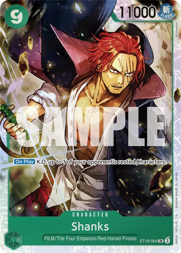 Shanks, Starter Deck 16 GREEN Uta ST16-004