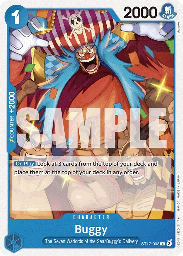 Buggy, Starter Deck 17 BLUE Donquixote Doflamingo ST17-003