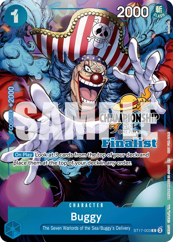 Buggy (CS 25-26 Finalist Card Set 1), One Piece Promotion Cards ST17-003