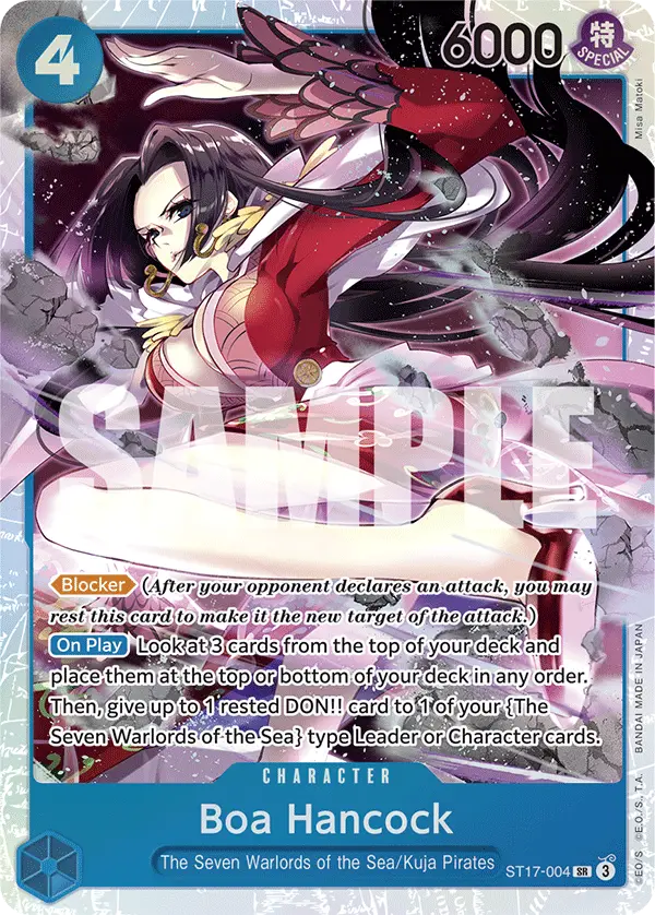 Boa Hancock, Starter Deck 17 BLUE Donquixote Doflamingo ST17-004