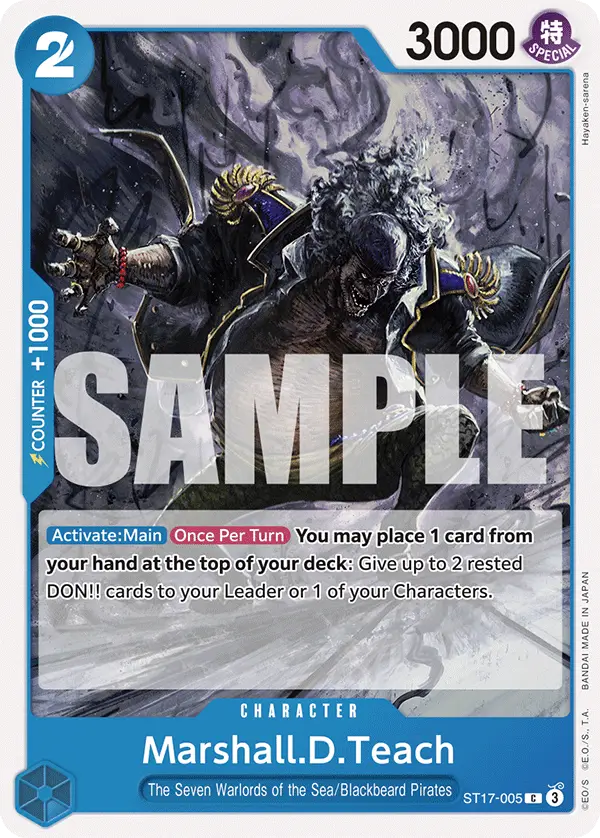 Marshall.D.Teach, Starter Deck 17 BLUE Donquixote Doflamingo ST17-005