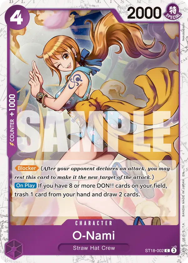 O-Nami (Pirate Foil), Premium Booster -The Best- Vol. 2 ST18-002