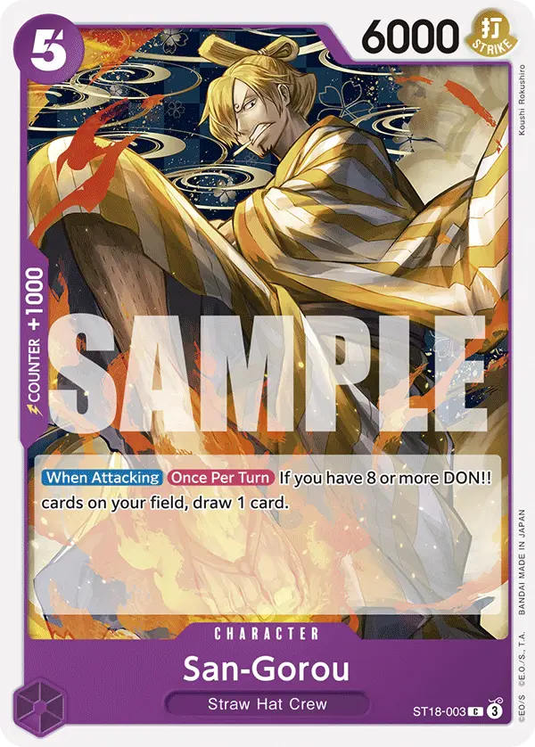 San-Gorou, Starter Deck 18 PURPLE Monkey.D.Luffy ST18-003