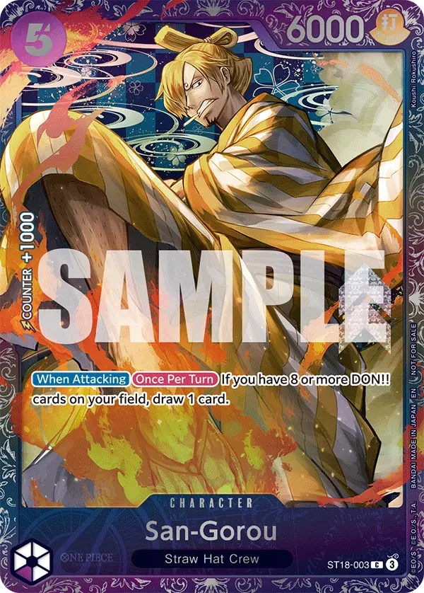 San-Gorou (Treasure Cup 2025), One Piece Promotion Cards ST18-003