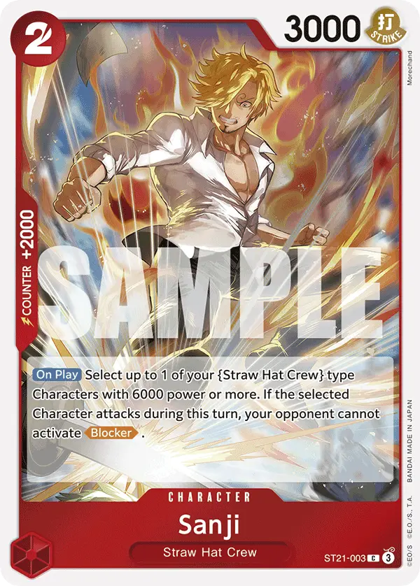 Sanji, Starter Deck 21 EX Gear 5 ST21-003