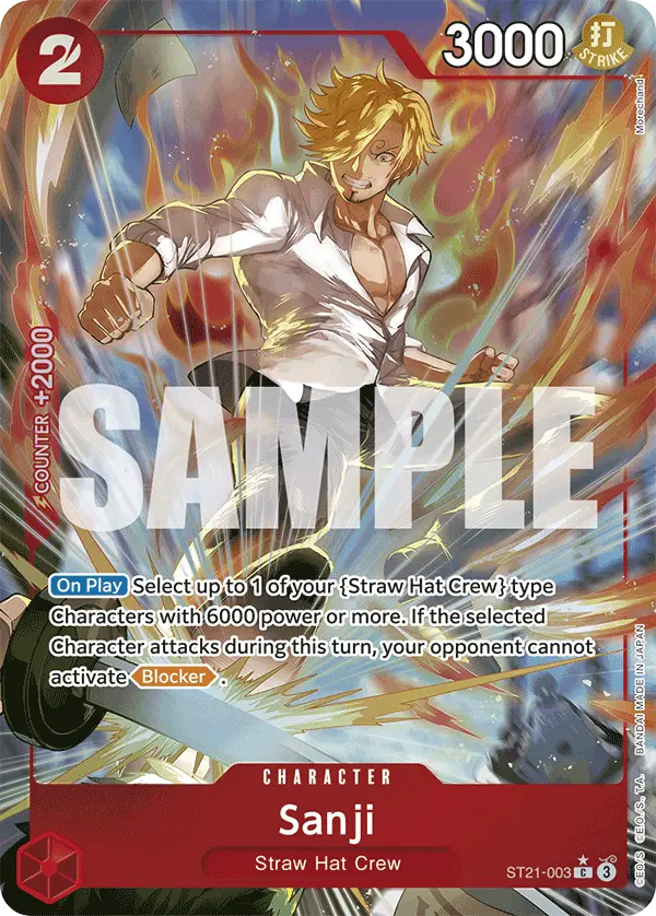 Sanji (Alt Art), Starter Deck 21 EX Gear 5 ST21-003