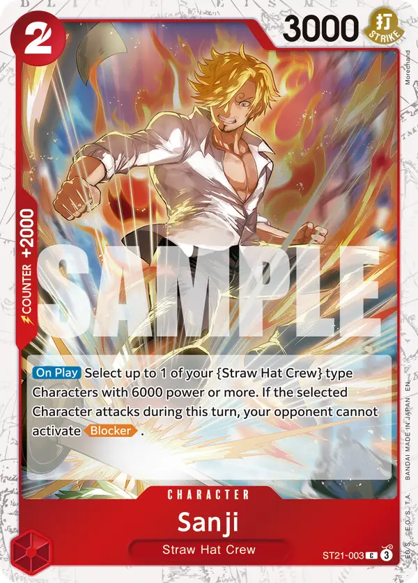 Sanji (Pirate Foil), Premium Booster -The Best- Vol. 2 ST21-003