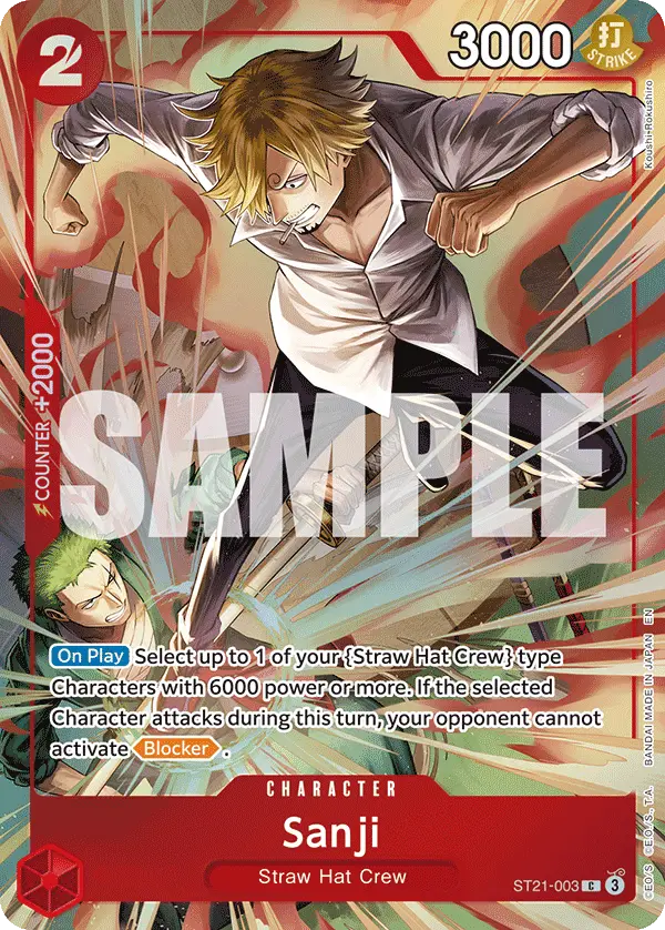 Sanji (Premium Card Collection -Best Selection Vol. 6-), One Piece Promotion Cards ST21-003