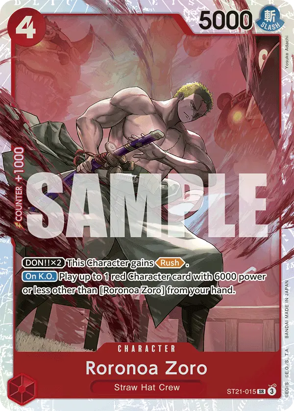 Roronoa Zoro, Starter Deck 21 EX Gear 5 ST21-015