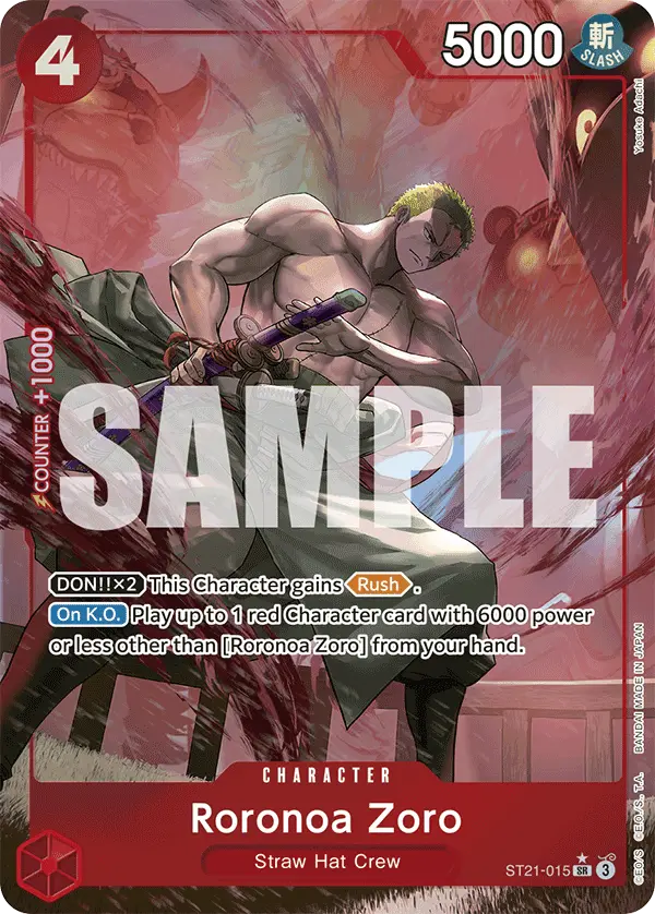 Roronoa Zoro (Alt Art), Starter Deck 21 EX Gear 5 ST21-015