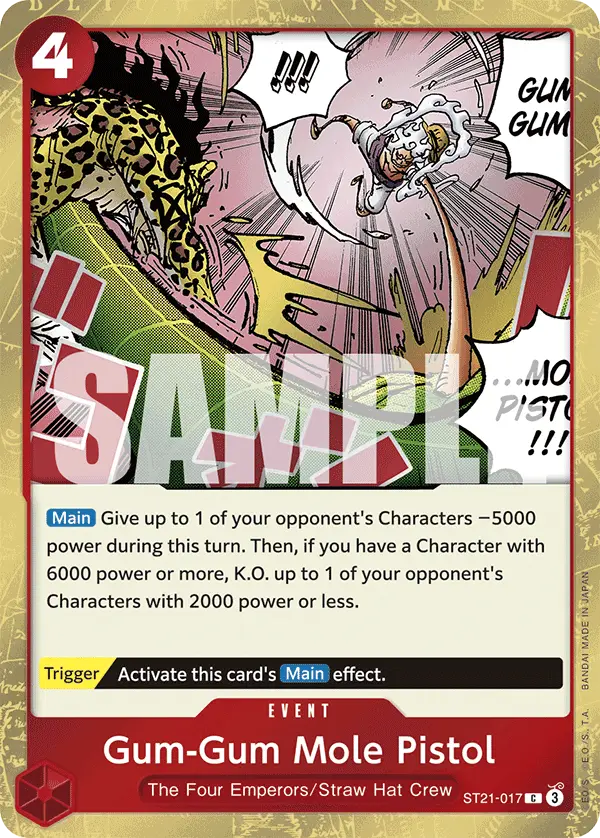 Gum-Gum Mole Pistol, Starter Deck 21 EX Gear 5 ST21-017