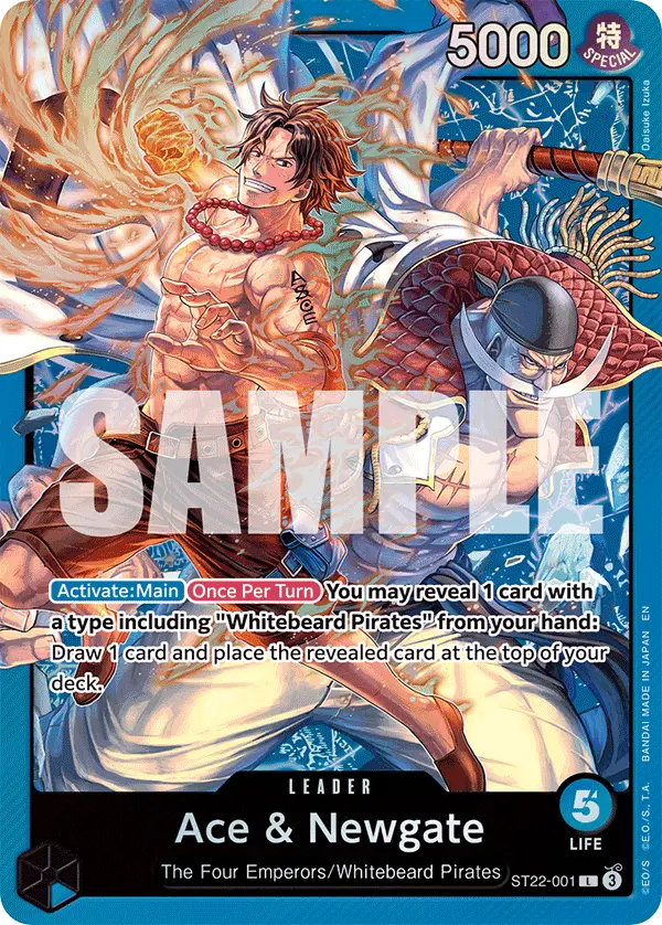 Ace & Newgate, Starter Deck 22 Ace & Newgate ST22-001
