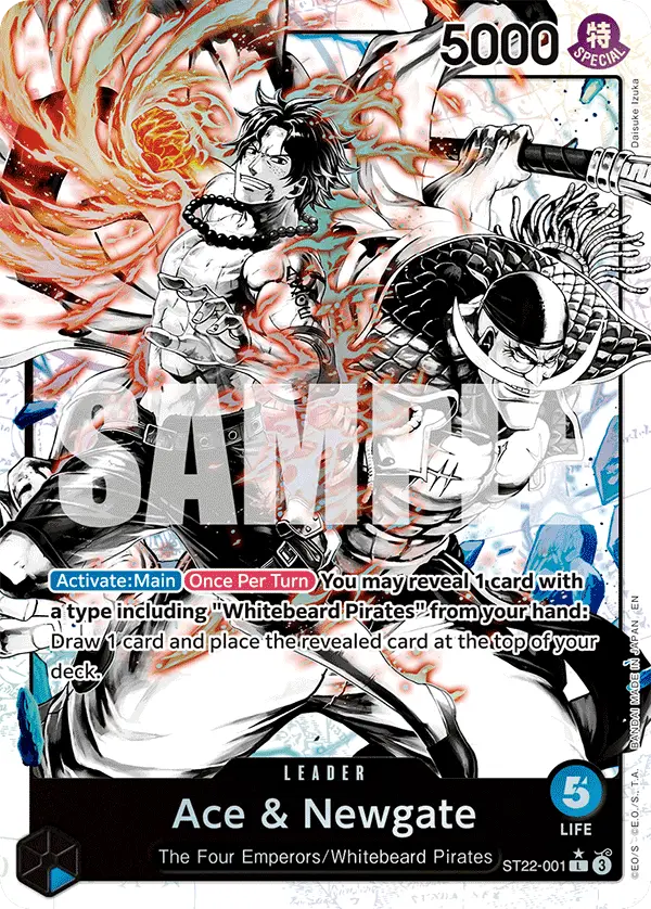 Ace & Newgate (Alt Art), Starter Deck 22 Ace & Newgate ST22-001