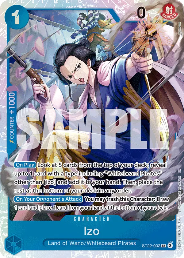Izo, Starter Deck 22 Ace & Newgate ST22-002