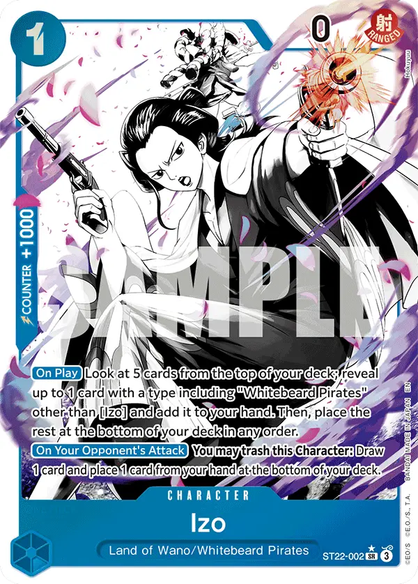 Izo (Alt Art), Starter Deck 22 Ace & Newgate ST22-002
