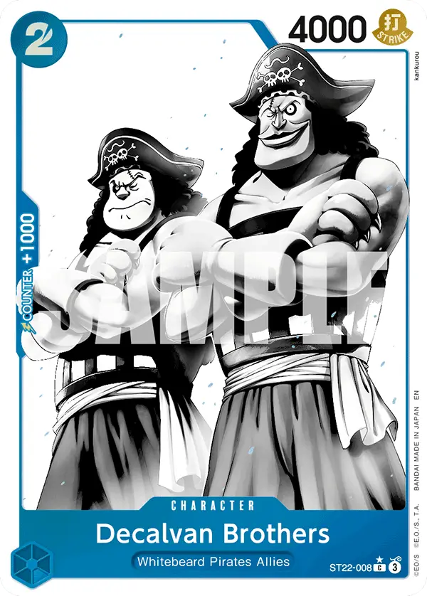 Decalvan Brothers (Alt Art), Starter Deck 22 Ace & Newgate ST22-008
