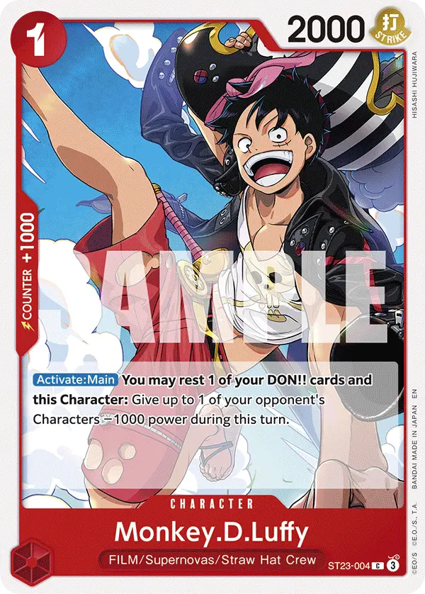 Monkey.D.Luffy, Starter Deck 23 RED Shanks ST23-004