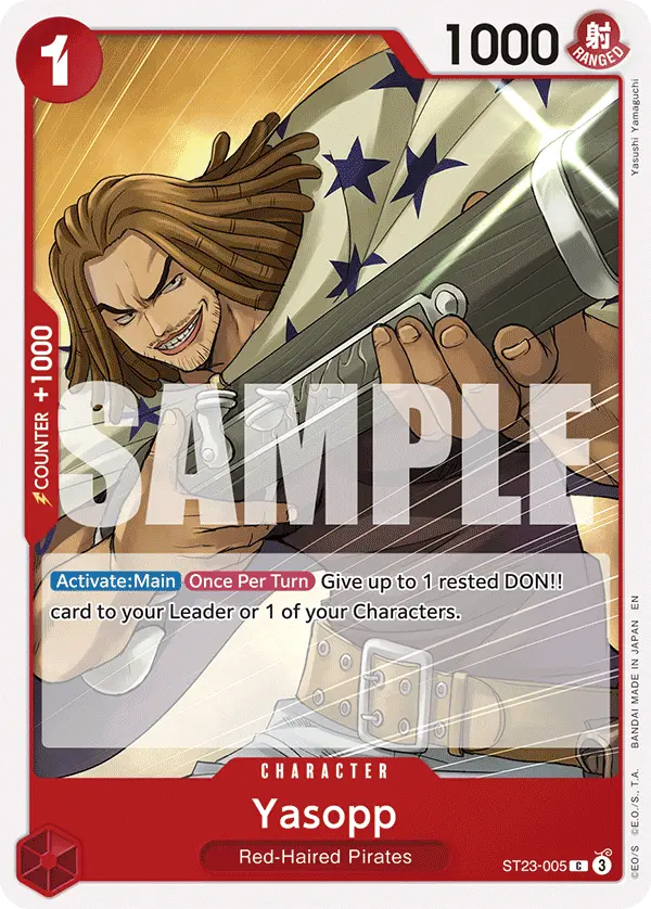 Yasopp, Starter Deck 23 RED Shanks ST23-005