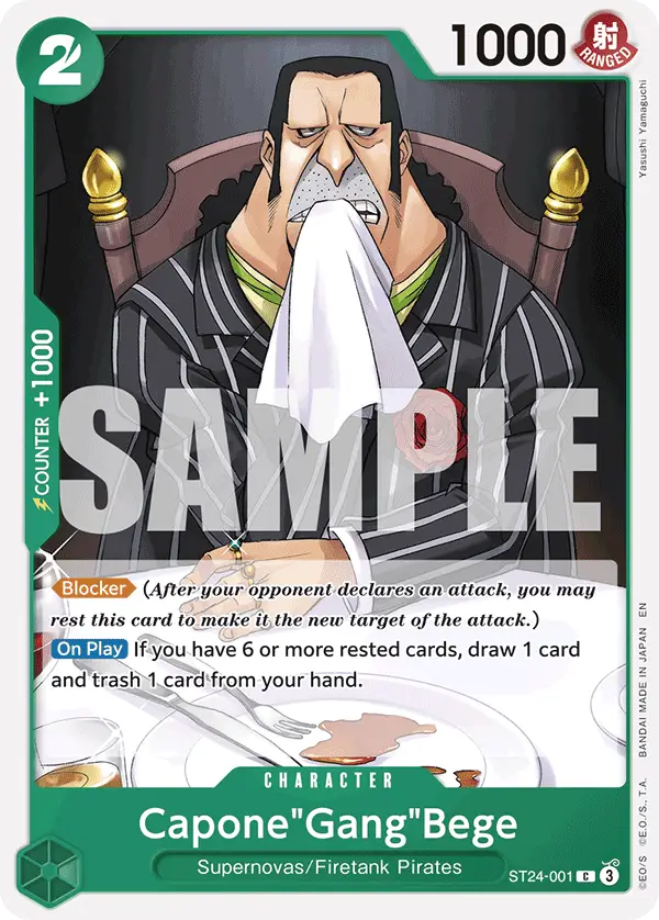 Capone"Gang"Bege, Starter Deck 24 GREEN Jewelry Bonney ST24-001