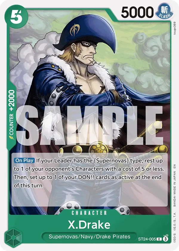 X.Drake, Starter Deck 24 GREEN Jewelry Bonney ST24-005