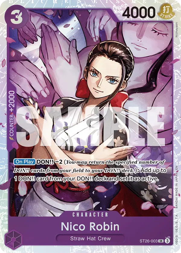 Nico Robin, Starter Deck 26 PURPLE/BLACK Monkey.D.Luffy ST26-003