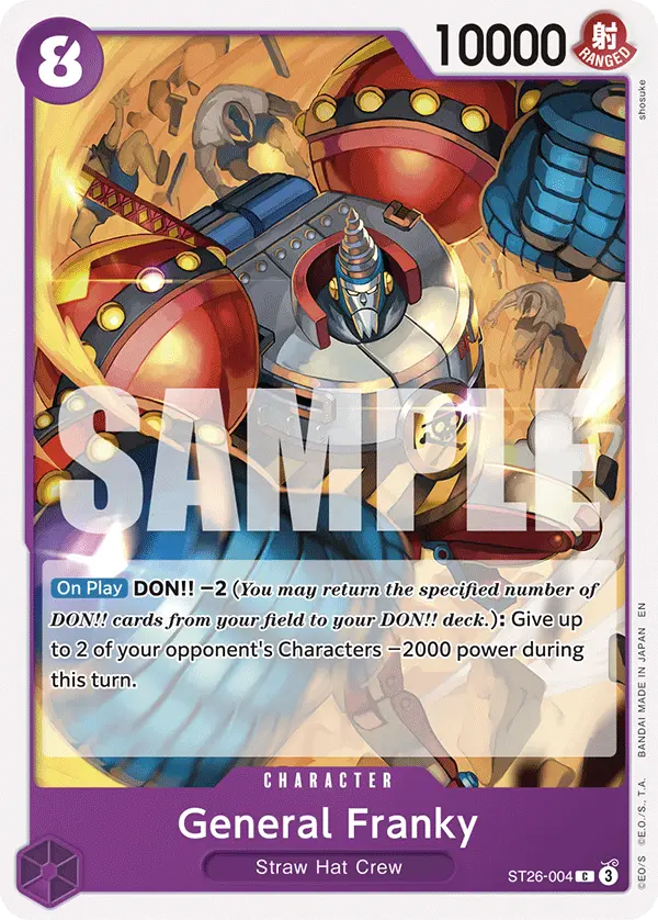 General Franky, Starter Deck 26 PURPLE/BLACK Monkey.D.Luffy ST26-004