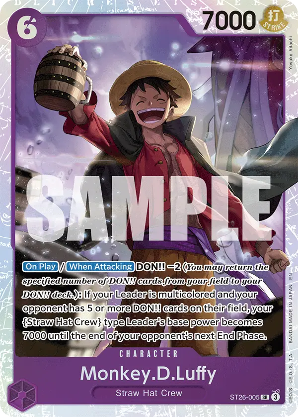 Monkey.D.Luffy, Starter Deck 26 PURPLE/BLACK Monkey.D.Luffy ST26-005
