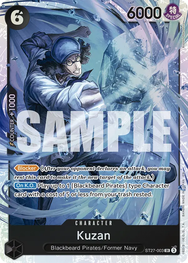 Kuzan, Starter Deck 27 BLACK Marshall.D.Teach ST27-003