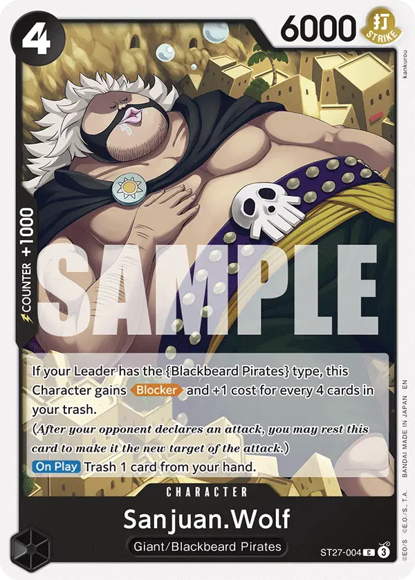 Sanjuan.Wolf, Starter Deck 27 BLACK Marshall.D.Teach ST27-004