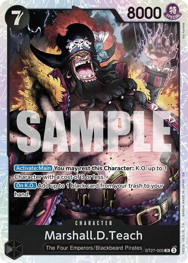 Marshall.D.Teach, Starter Deck 27 BLACK Marshall.D.Teach ST27-005