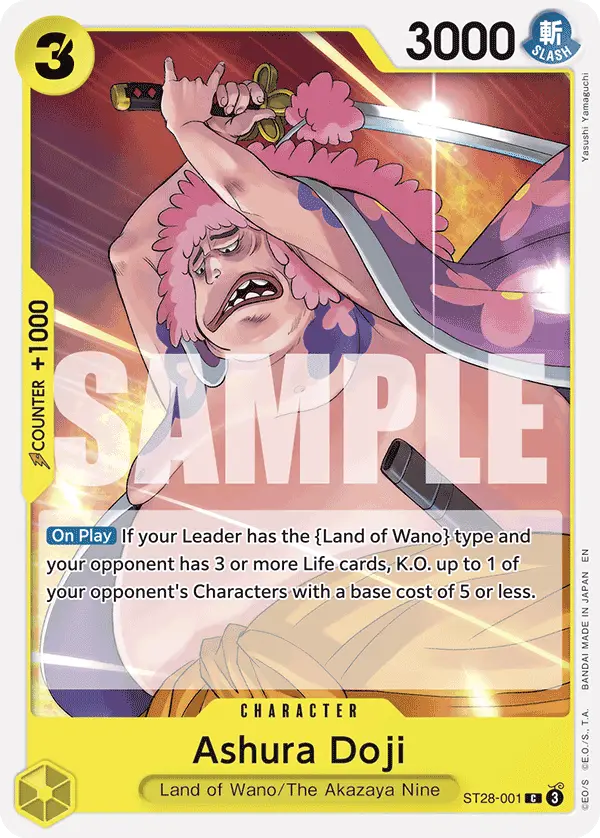 Ashura Doji, Starter Deck 28 GREEN/YELLOW Yamato ST28-001