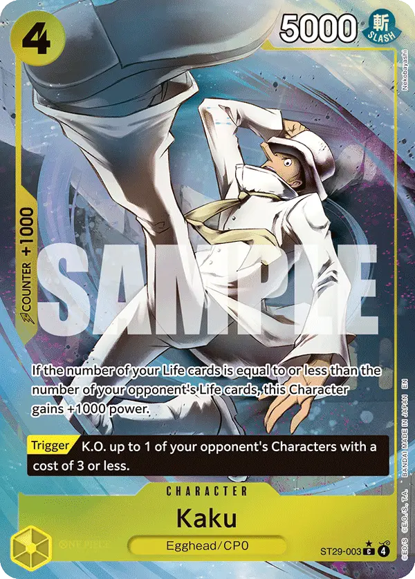 Kaku (Full Art), Starter Deck 29 Egghead ST29-003