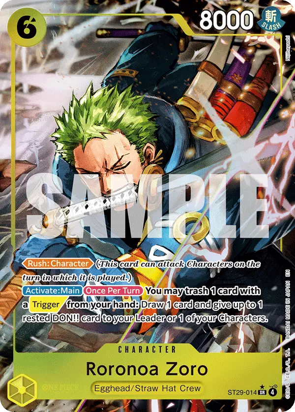 Roronoa Zoro (Full Art), Starter Deck 29 Egghead ST29-014