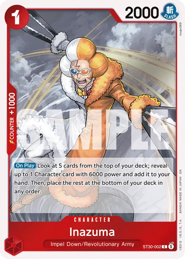 Inazuma, Starter Deck 30 EX Luffy & Ace ST30-002