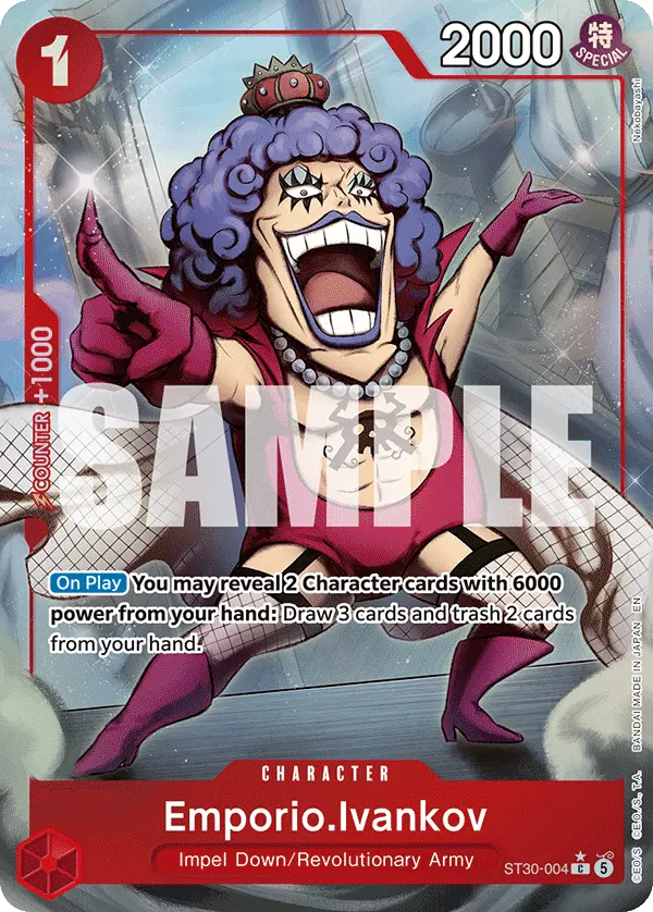 Emporio.Ivankov (Full Art), Starter Deck 30 EX Luffy & Ace ST30-004