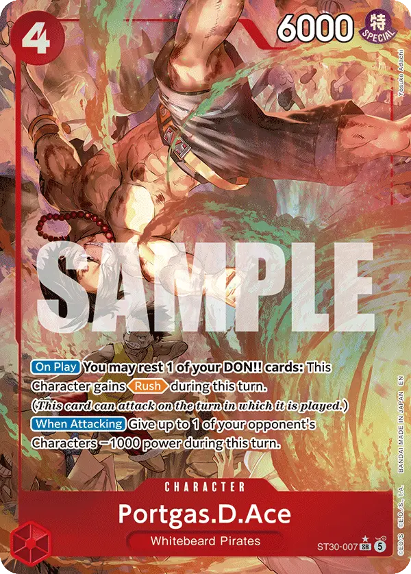 Portgas.D.Ace (Alt Art), Starter Deck 30 EX Luffy & Ace ST30-007