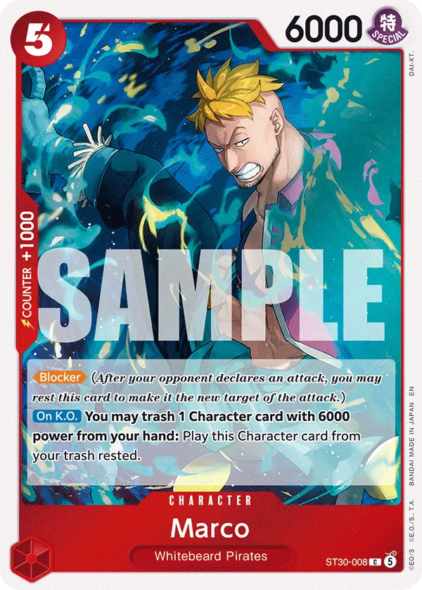 Marco, Starter Deck 30 EX Luffy & Ace ST30-008