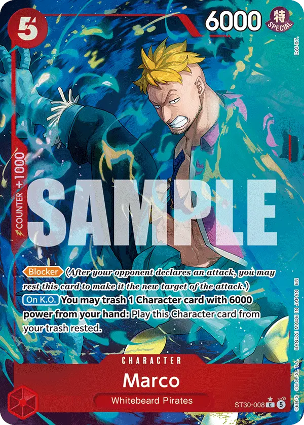 Marco (Full Art), Starter Deck 30 EX Luffy & Ace ST30-008