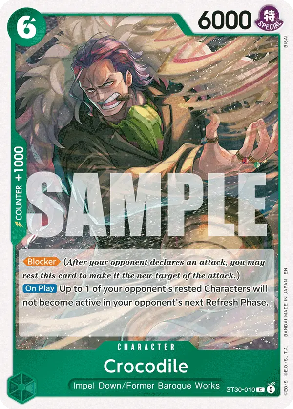 Crocodile, Starter Deck 30 EX Luffy & Ace ST30-010