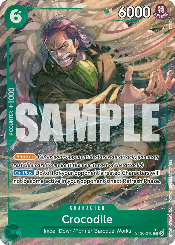 Crocodile (Full Art), Starter Deck 30 EX Luffy & Ace ST30-010