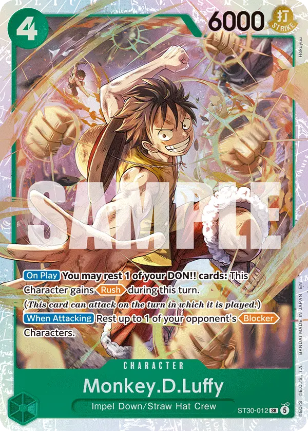 Monkey.D.Luffy, Starter Deck 30 EX Luffy & Ace ST30-012