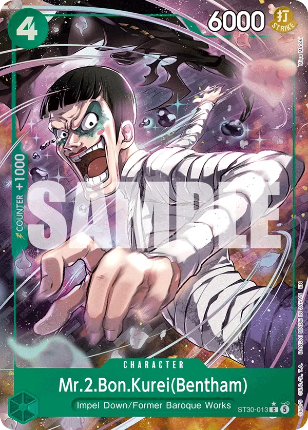 Mr.2.Bon.Kurei (Bentham Full Art), Starter Deck 30 EX Luffy & Ace ST30-013