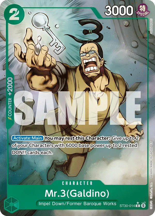 Mr.3 (Galdino Full Art), Starter Deck 30 EX Luffy & Ace ST30-014