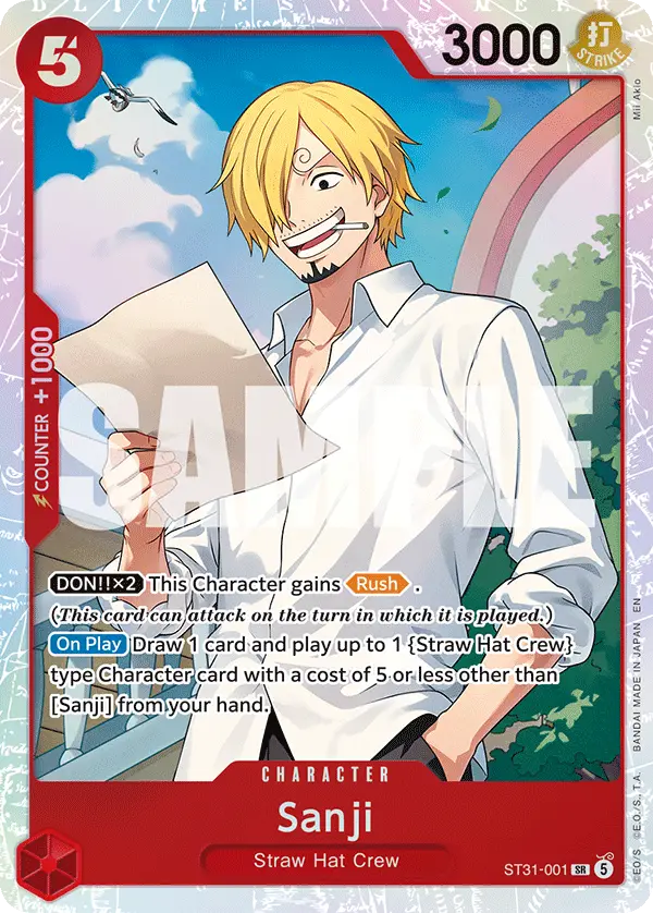 Sanji, Starter Deck 31 RED Monkey.D.Luffy ST31-001